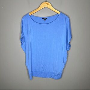 Alfani Short Sleeve Women's Blue Blouse